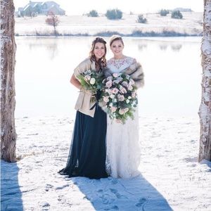 Navy blue bridesmaid dress